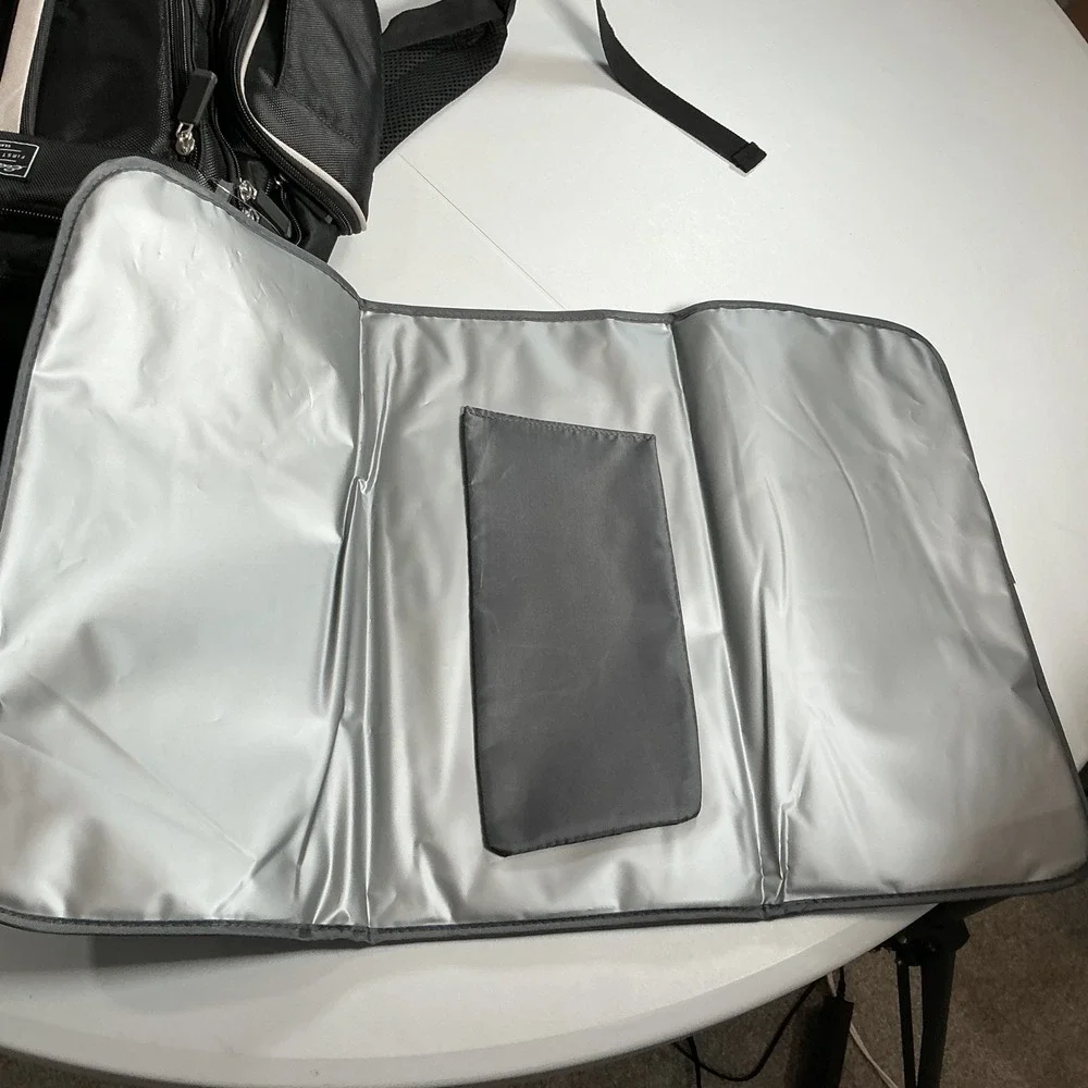 Eddie Bauer First Adventure Backpack Unisex Black Multi Pocket Insulated Utility